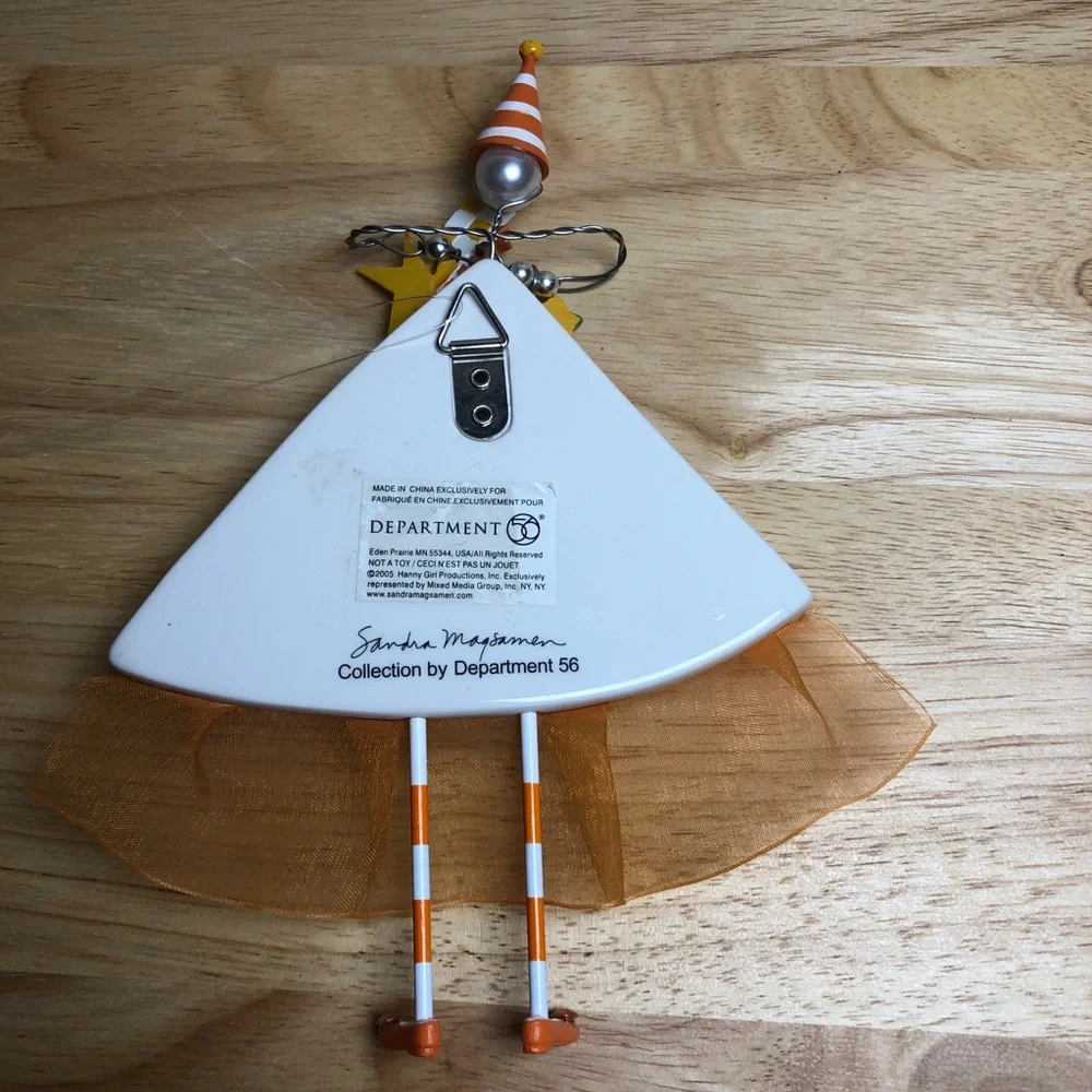 Dep 56 Ornament Wall Art Sandra Magsamen Celebrate Who You Are Fun Gift orange - Picture 4 of 8